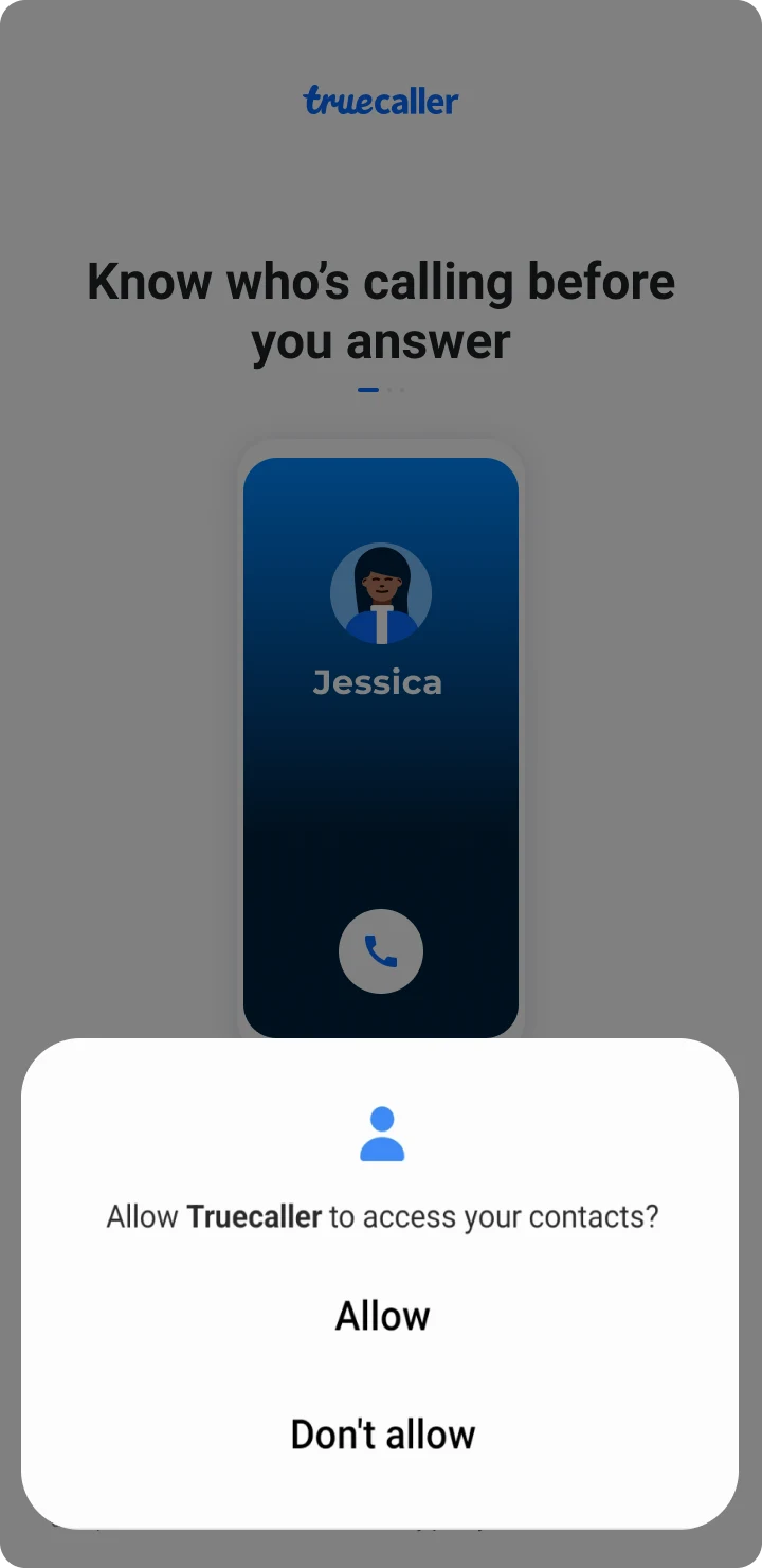Allow access to contacts
