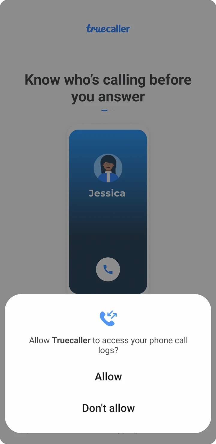 Allow access to call logs