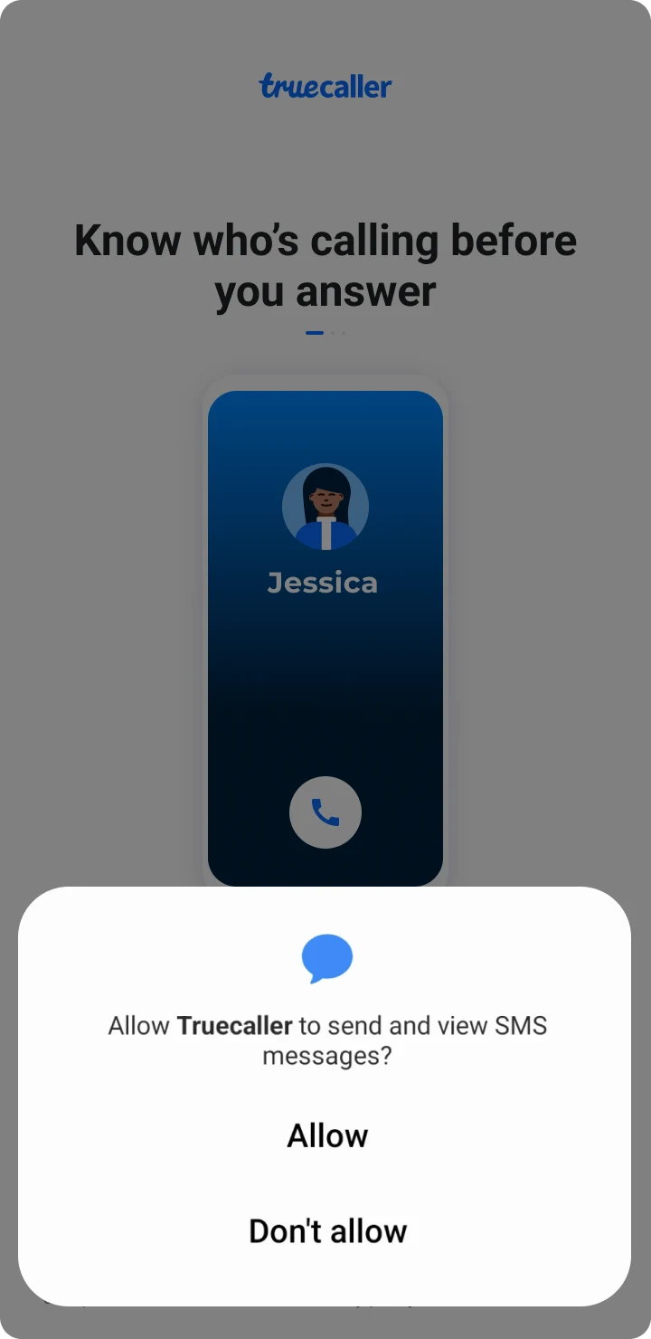 Allow access to SMS