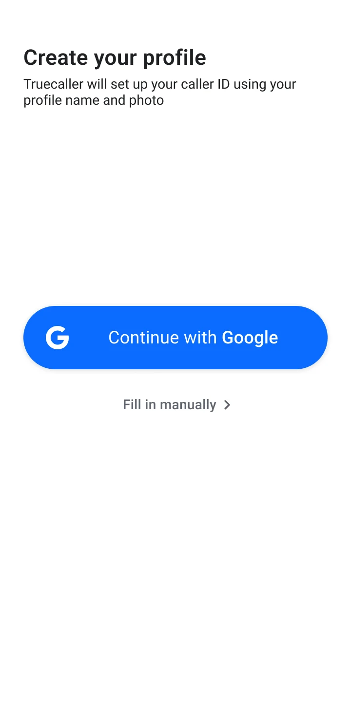 Create your profile