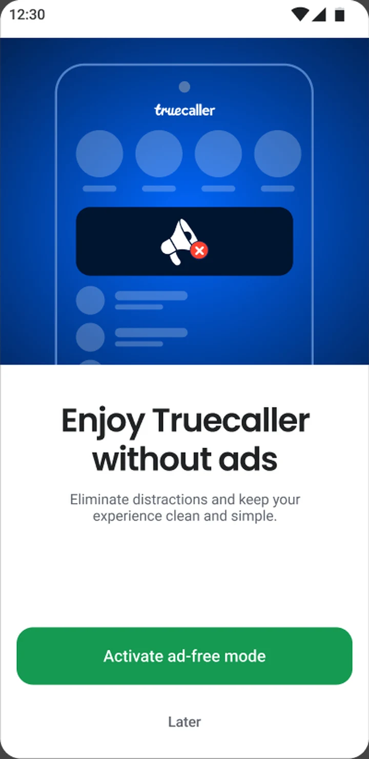 Feature: Enjoy Truecaller without ads